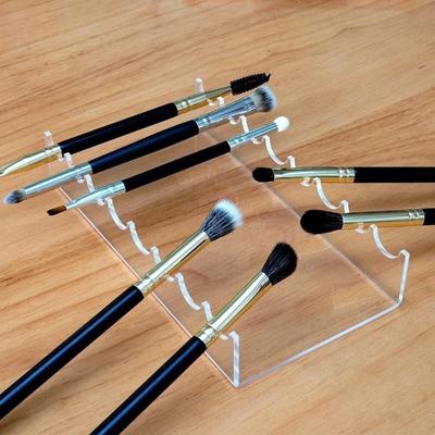 16.5x9x3cm Transparent Acrylic Paint Brush Holder Makeup Brush Drying Rack Suitable for Women's Dressing Table Organization and Storage Rack