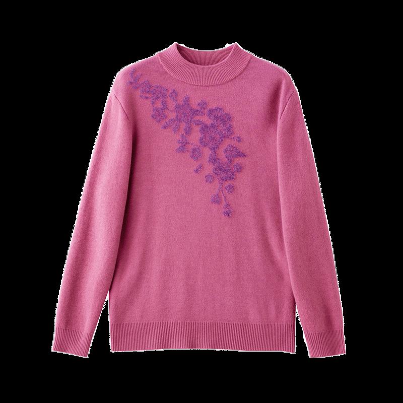 Pasite Women's Mock Neck Fleece-Lined Thermal Sweater