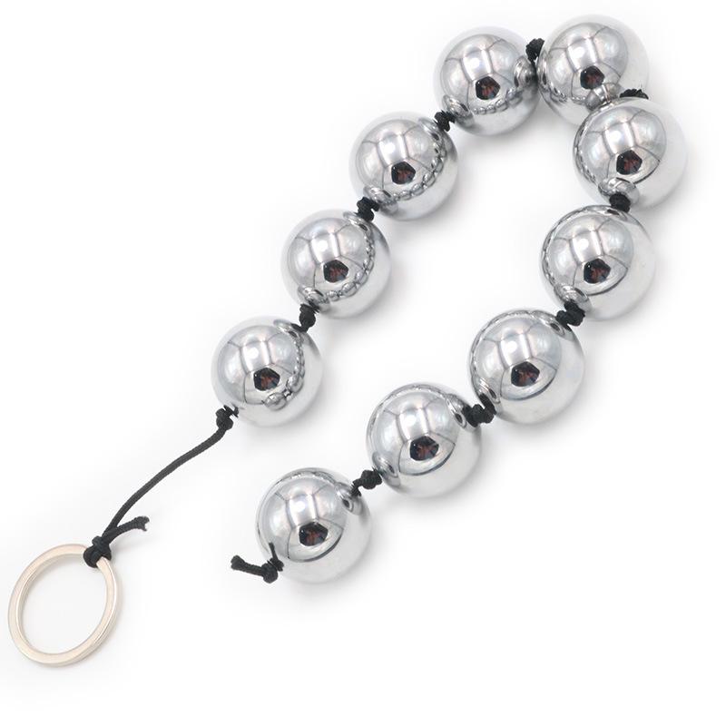 Stainless Steel Super Long Anal Beads Metal Sexy Alternative Pleasure Chrysanthemum Climax Sex Tool Solid Ball Female Masturbation