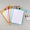 2-10Pcs Document Storage Bag Reusable Waterproof Clear Color Random File Folder Wiping Kids Drawing Board For School Office Tool