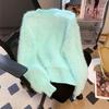 Autumn and winter mink velvet small fragrant jacket temperament explosion thin top fashion foreign style knitted women's outer cardigan