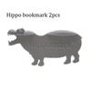 Segnalibro 3D Ippopotamo/Coccodrillo in Plastica Leggera, Segnalibro Animale in Materiale Durevole, Fermapagine per Libri