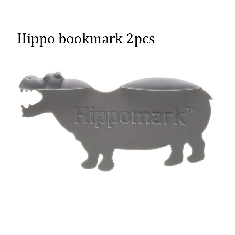 

Lightweight Plastic 3D Hippo/Crocodile Bookmark, Durable Material Page Marker Animal Bookmark, Book Page Holder