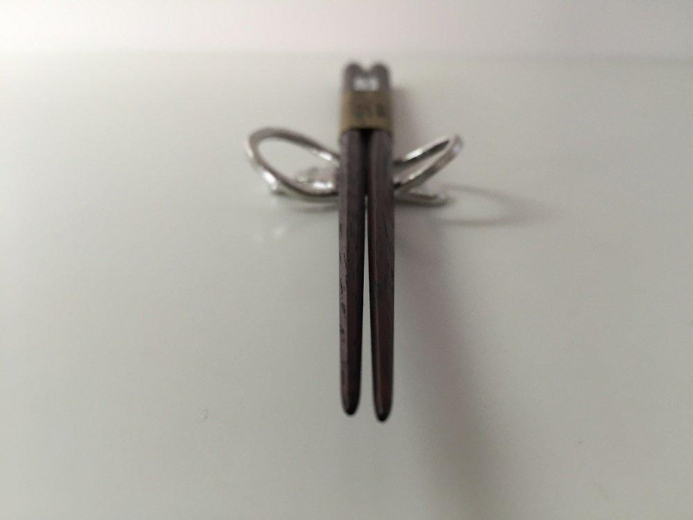 Daikokuya Edo wooden iron medium made in domestically produced chopsticks, wood, octagonal, (21.5cm), chopsticks, chopsticks, couple's chopsticks,