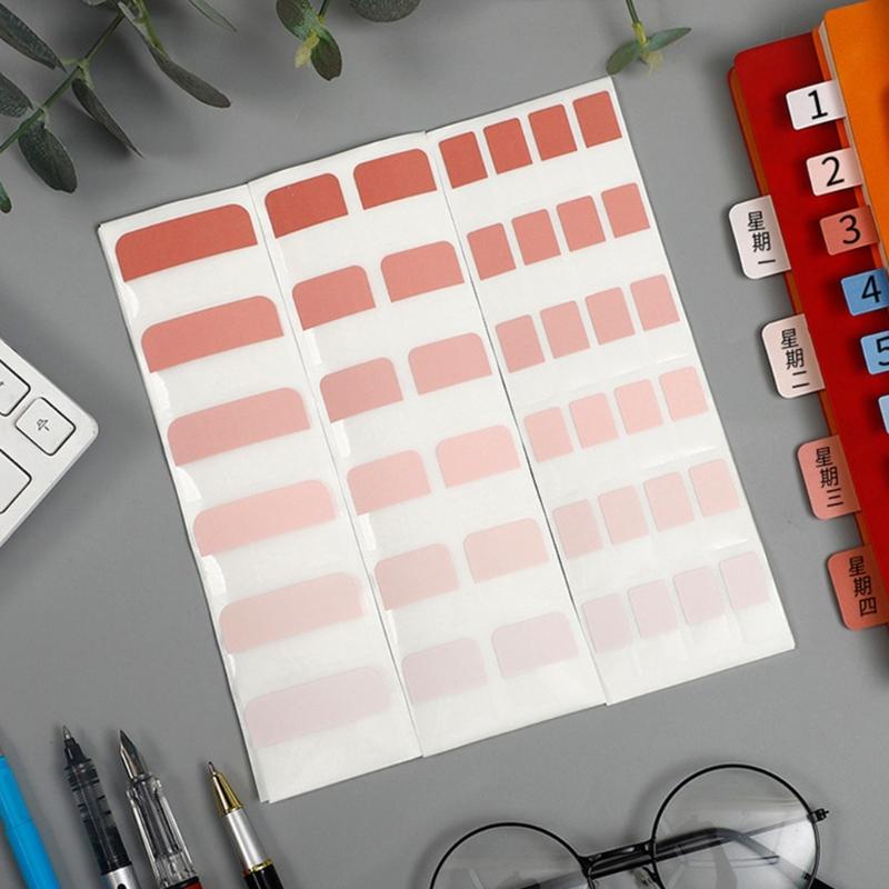 Adhesive Index Sticker 60/120/240Pcs PET Index Labels Reading Note Book Page Markers for Notebook Planner Calendar Book