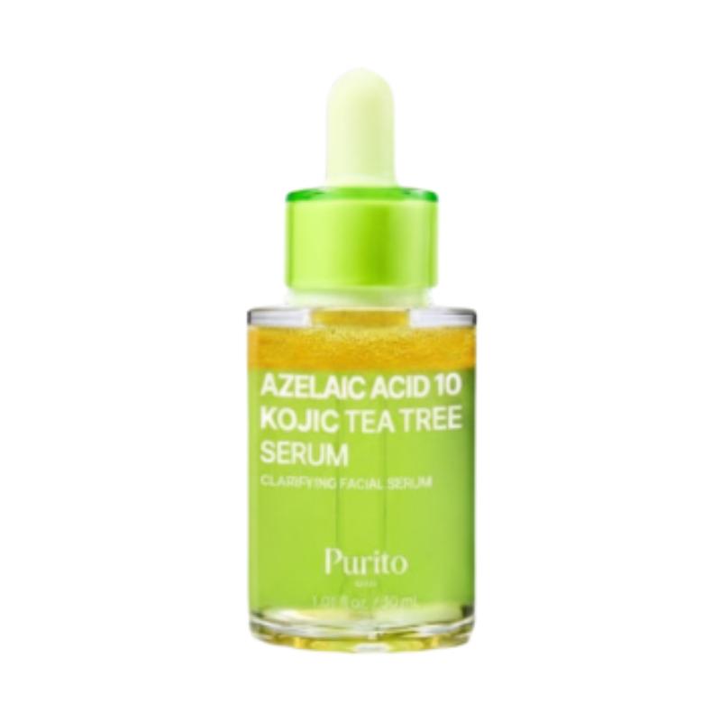 PURITO Seoul Azelaic Acid 10 Kojic Tea Tree Serum 30ml – Blemish Care, Brightening & Tone-Correcting Serum