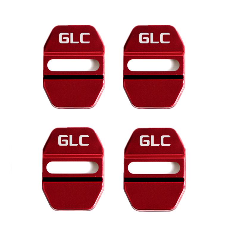 4pcs Car Buckle Door Lock Cover For MB Mercedes Benz AMG W203 W204 E300 GLE W168 W169 W176 W177 W205 W212 W213 styling PQRST1