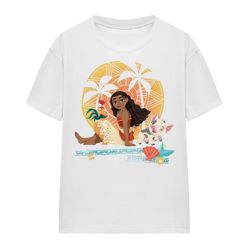 Moana Womens/Ladies Sitting Sunset T-Shirt