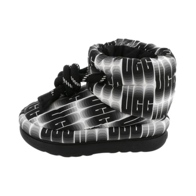UGG Classic Maxi Wavelength Short Boot Black White Women s Sneakers 1134610-BWHT 37 чёрный 4800₽