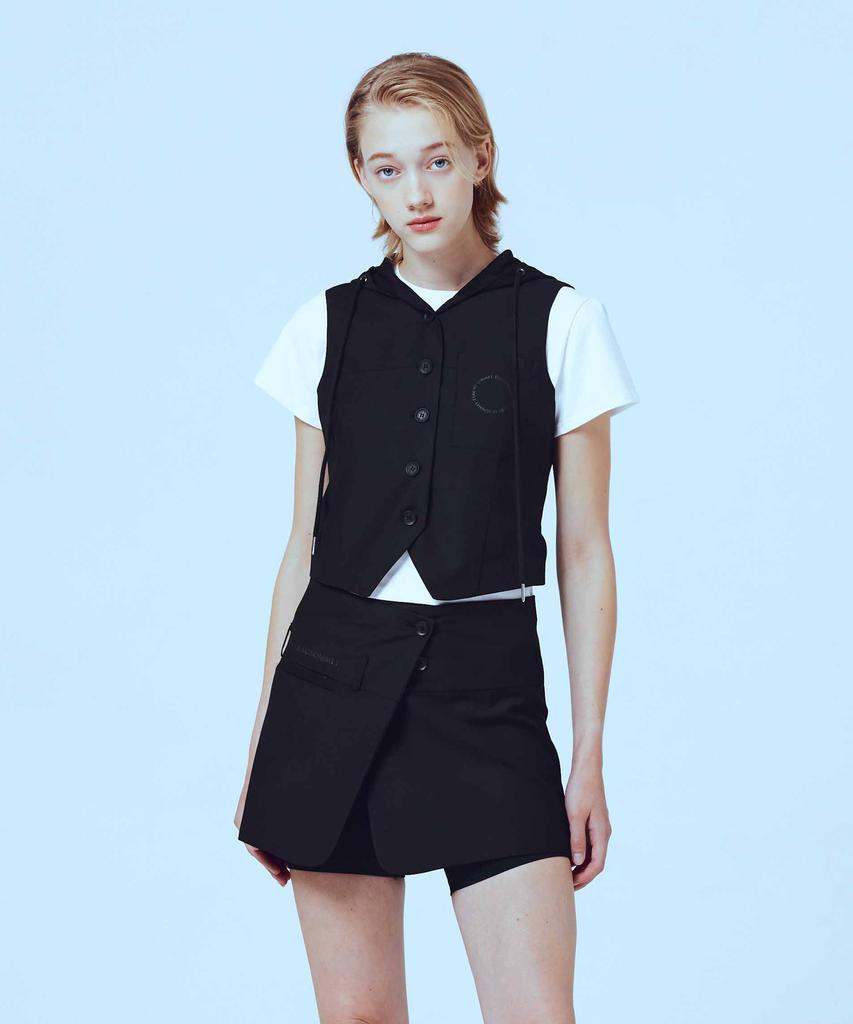 Etosome Two-Way Wrap Skirt (Black)