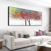 Nordic Abstract Colorful Leaves Tree Canvas Painting Still Life Poster Wall Art Pictures For Living Room Home Decor Frameless