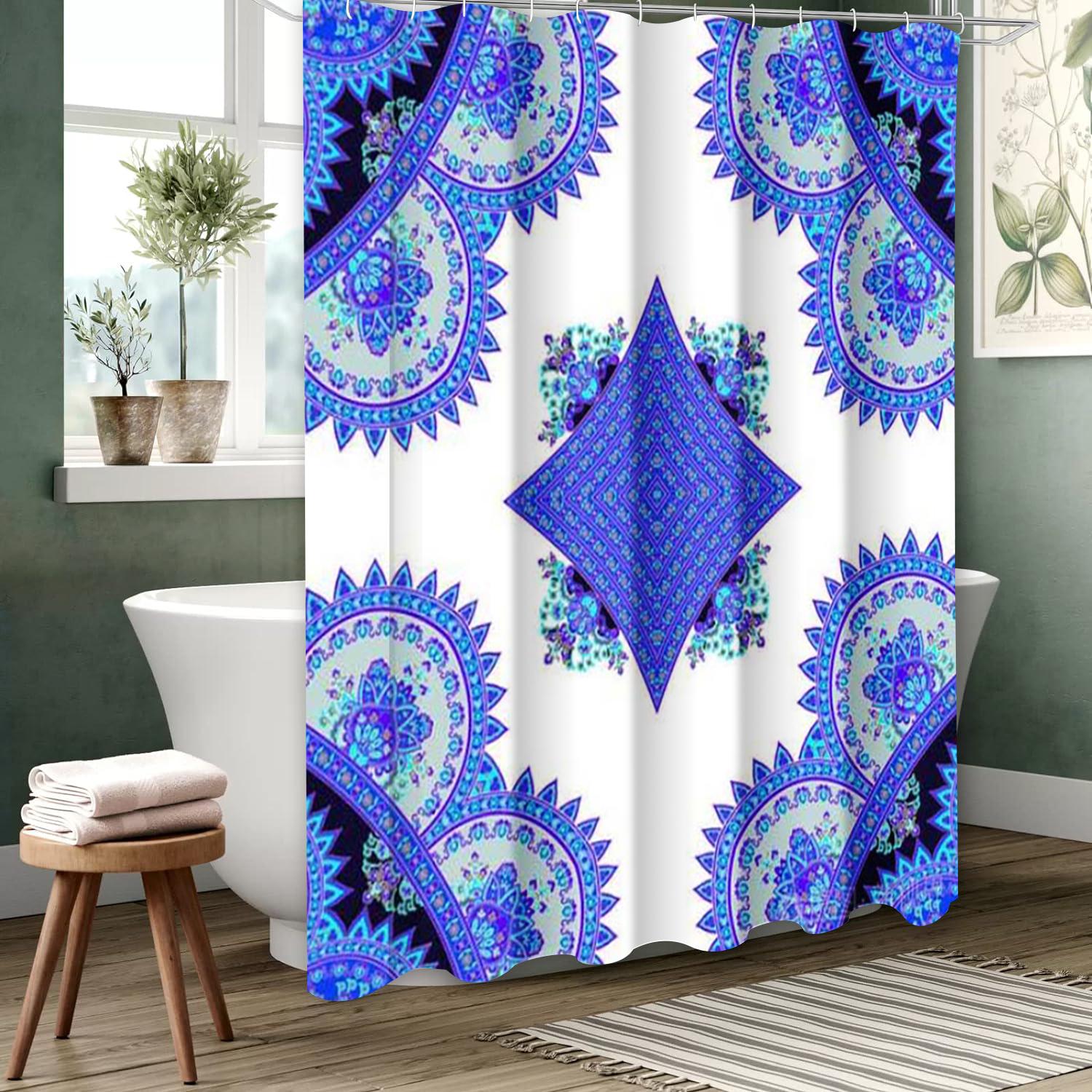

National Style Mandala Bathing Curtain Bathroom Letters Shower Curtain Waterproof With 12 Hooks Fishes Home Deco Free Ship 180x180cm curtain червоний