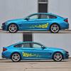 2pcs/lot 2Sides Door Vinyl Car Sticker Art Design Floral Pattern Stylish Decoration Modified Rose Flower Vine Car Decal Stickers