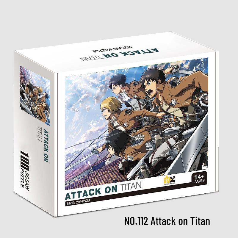

Атака титанов Аниме Пазл из 100 деталей для взрослых и детей - Развивающая игрушка