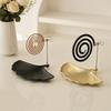 Leaves Shaped Magnetic Mosquito Coil Holder with Tray Incense Storage Rack  Living Room