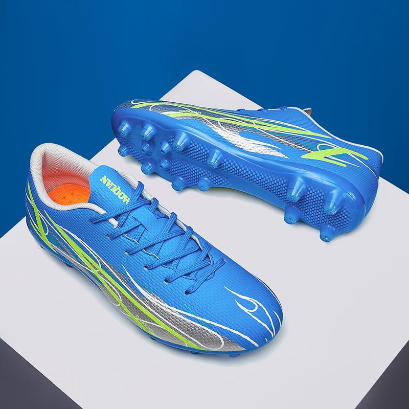 32-47 Unisex Düşük Üst Uzun Spike Futbol Ayakkabıları Erkek ve Kız Suni Çim Pratik Antrenman Ayakkabıları