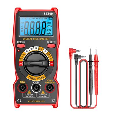 SZ309 Spannungs-Strom-Tester 1999 Zählwerte Multimeter Multi-Tester mit Hintergrundbeleuchtung Summer Ohmmeter Voltmeter