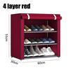4/5/6 Layer Shoes Shelf Easy Assembled Shoe Rack Cabinet Shoe Organizer Stand Holder Home Shoe Box