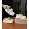 2025 Spring and Autumn Lan Cabinet Korean Version Lace-up Crooked Head Casual Shoes Board Shoes German Training Shoes Show Small Feet Contrasting Col