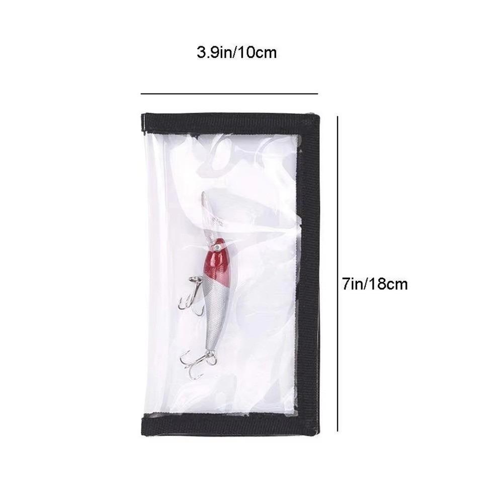 

PVC Fishing Lure Cover Fishing Rod Hook Cover Fastener Tape Fishings Lure Wrap Storage Pouch Fishing Accessories