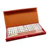 Portable Travel Mahjong Set 144 Sheets Classic Tiles Games Chinese Mahjong Game Set for Travel Party Boys and Girls Adults Kids