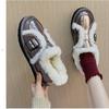 Autumn and Winter Women's Flat-bottomed Overflowing Locomotive Casual Casual Boots Mini Boots Comfortable Buckle Snow Boots