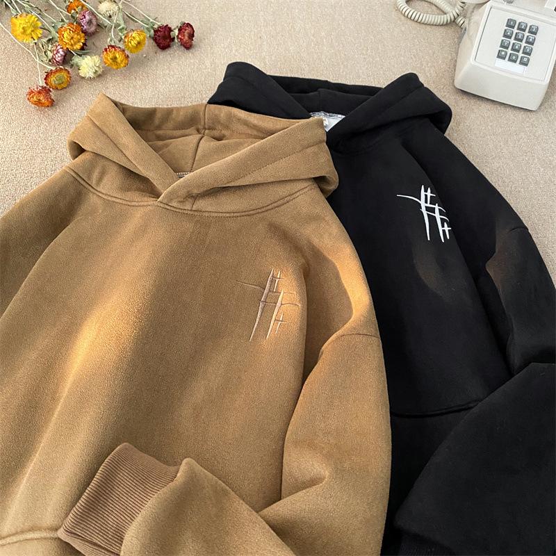 Hanorac Blockbuster pentru femei Primăvară și Toamnă Jachetă cu glugă Vintage Top cu imprimeu trendy de marcă