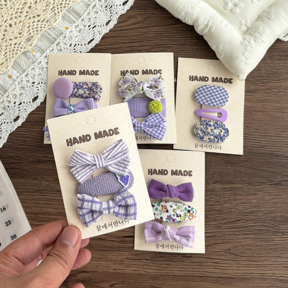 Korean Floral Children's Bow Hair Clips: Versatile Baby Hair Accessories