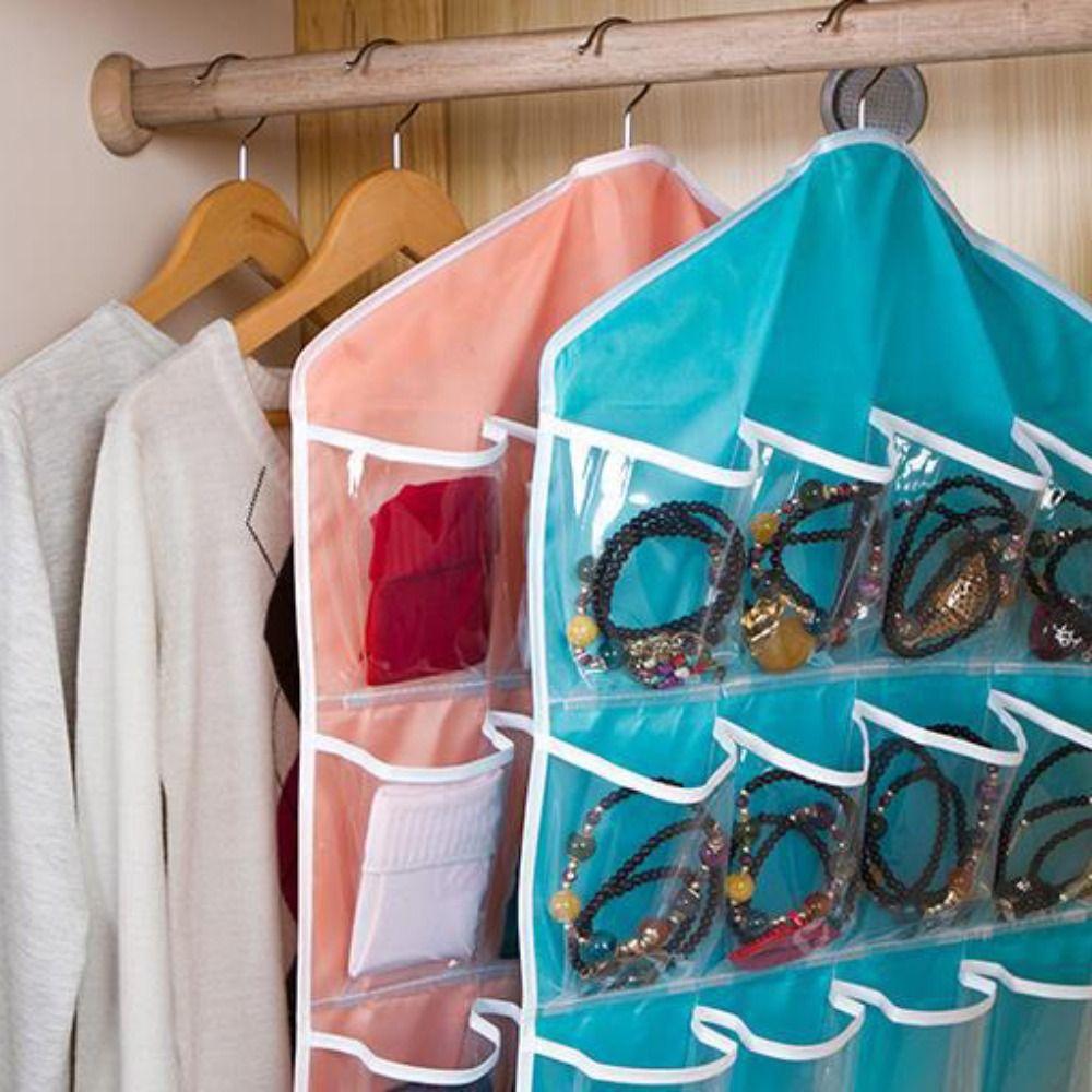 Sorting Bathroom Wall Hanging Sock Organizer Underwear Storage Bag Clothes Holder Sundries Sorting