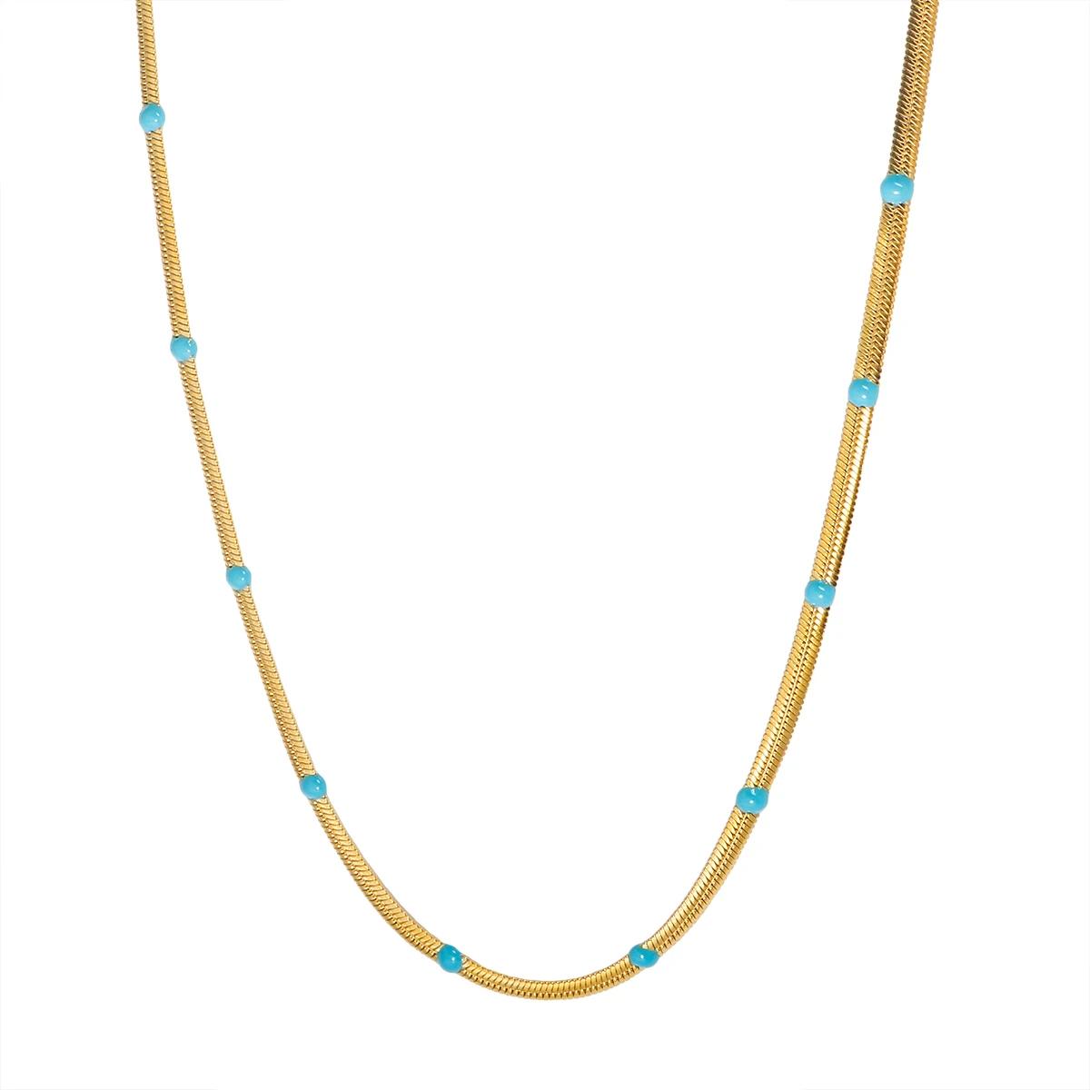 Креативное цепочечное ожерелье из нержавеющей стали 35cm