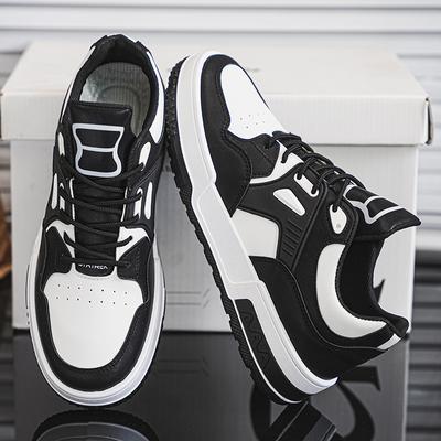 Mode Herren Board Schuhe Herren Freizeitschuhe Herrenschuhe Leichtgewichtige Schnür-Walking-Sneaker Atmungsaktive Laufschuhe für Herren