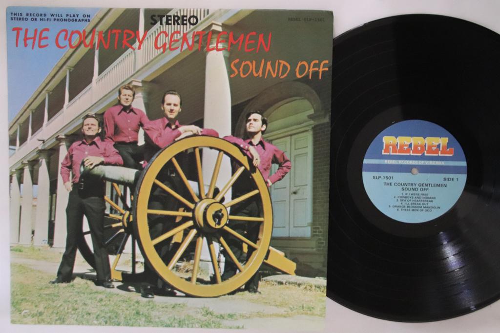 LP Record COUNTRY GENTLEMEN - Sound Off SLP1501 REBEL 1971 US Country Used