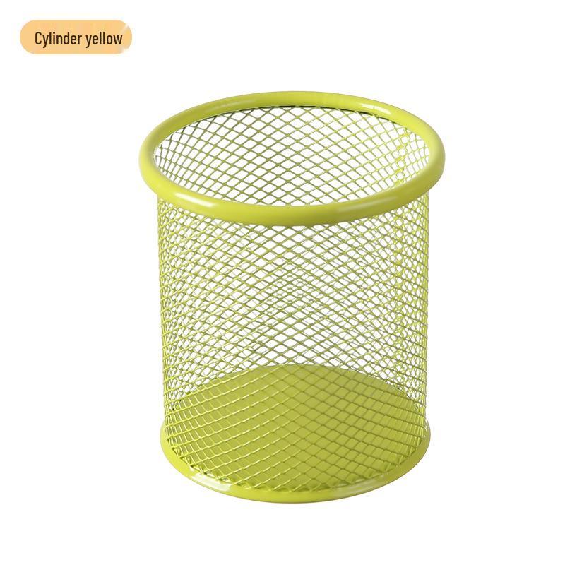 Multifunctional Metal Pen Holder – Stylish Iron Art Stationery Storage with High-End Appeal for Desk Organization