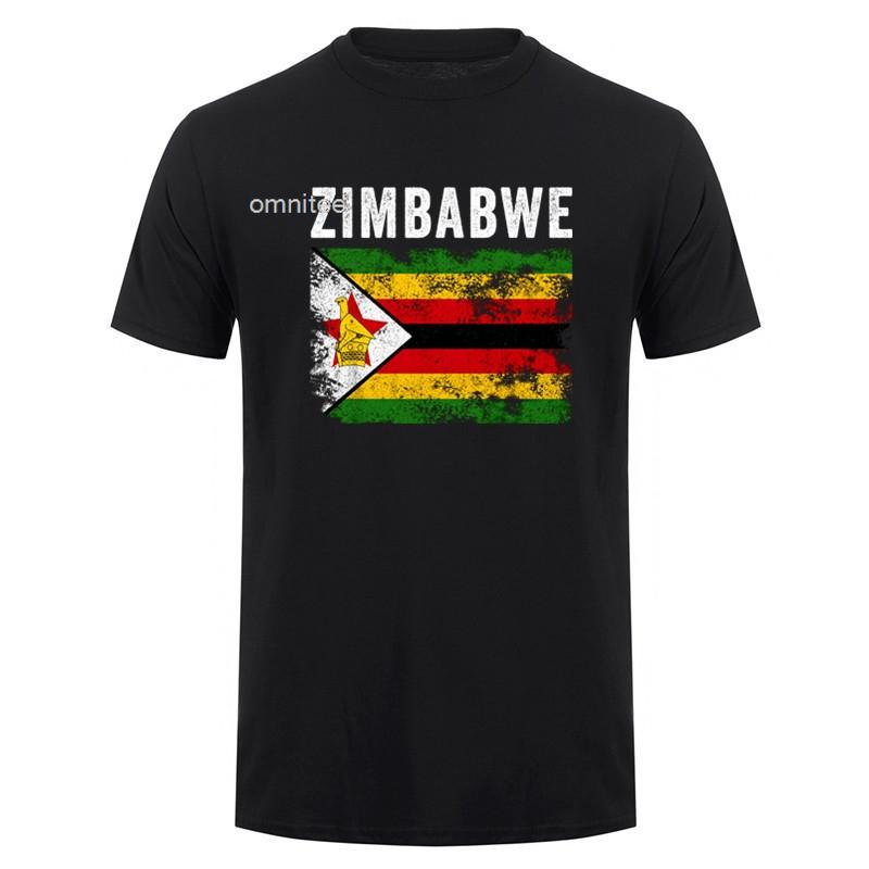 ITS IN MY DNA Simbabwe T-Shirts Grafik Baumwolle Streetwear Kurzarm Geburtstag Simbabwische Flagge Afrika Geschenk T-Shirt Unisex HJ046