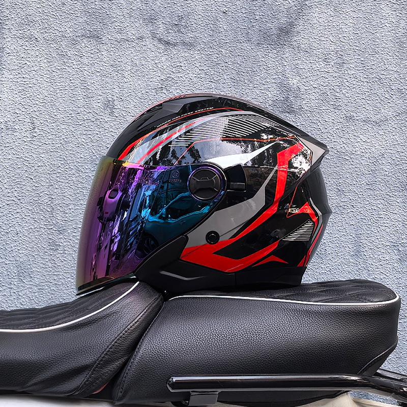 ORZ Half Helmet Men and Women Motorcycle Off-Road Summer Helmet Downhill Racing Mountain Cross Casco Capacete