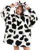 Autumn and Winter Sports and Leisure Warm TV Blanket Senior Children's Plush Comfortable Soft Bathrobe Warm Fluffy Robe