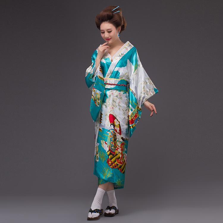 Vintage japonské kimono pro fotografování a scénické vystoupení