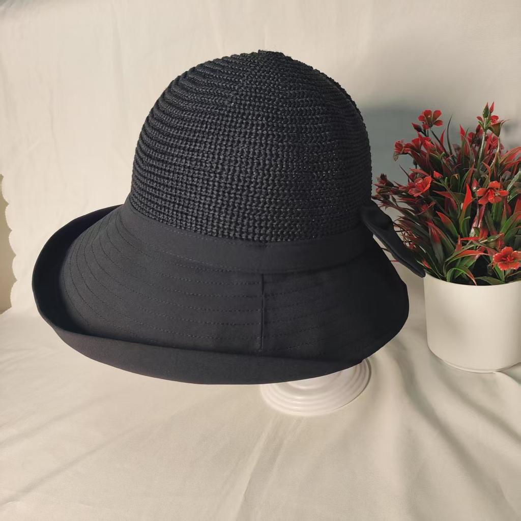 Hat Women's Summer UV Protection Versatile Bucket Hat Sun Hat Grass Basin Hat Sunshade Sunscreen Hat Tide