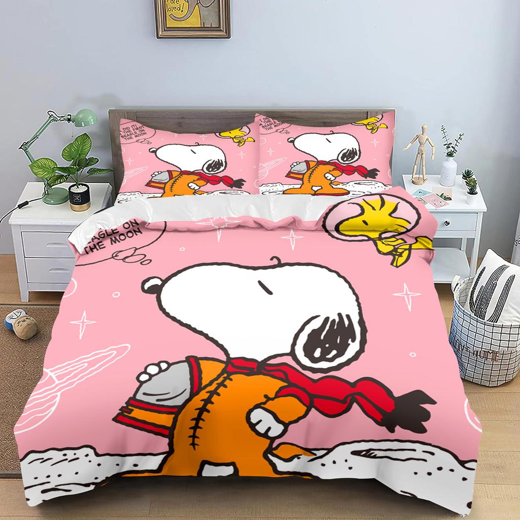 Anime Duvet Cover Set Comforte Printed Cartoon Twin Size Bedding Sets Christmas Gifts 3-piece