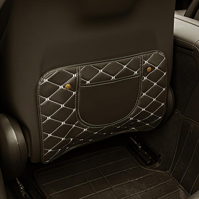 Faux Leather Car Seat Back Protector Pad - Anti-Kick Design, Durable & Easy-Clean, Fits All Car Seats, Backseat Cushion for Car Seat