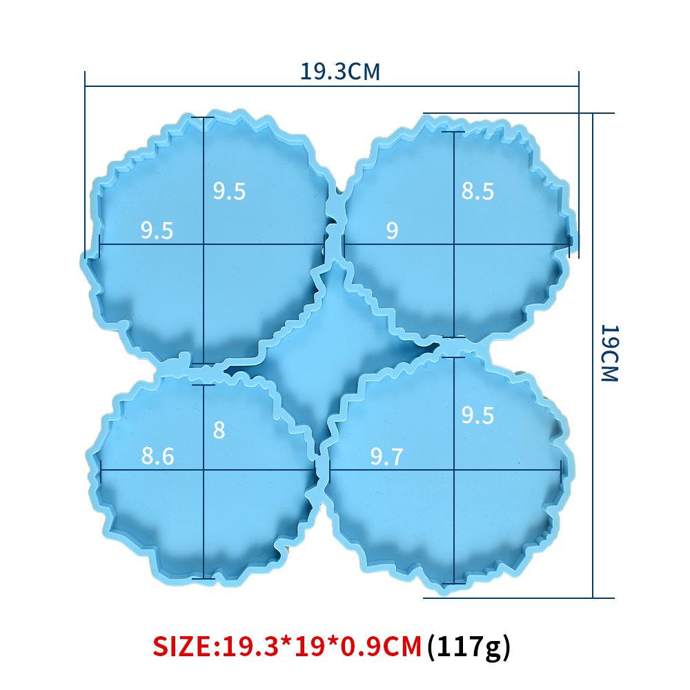 Stampo in Silicone Irregolare di Forma Speciale per Realizzare Decorazioni per Torte Fatte a Mano in Fondant Sugarcraft Supporto Portaoggetti a Quattro Griglie per Sottobicchieri