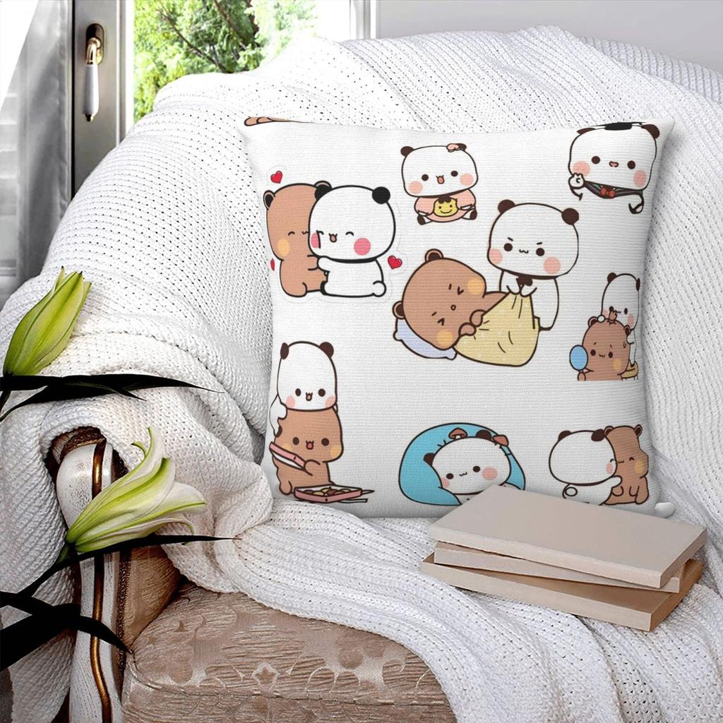 Pillow Cover Bubu Dudu Cute Cartoon Bear Character Cushion Cover Panda Pillow Case For Wedding Party Home Decor Pillowcases