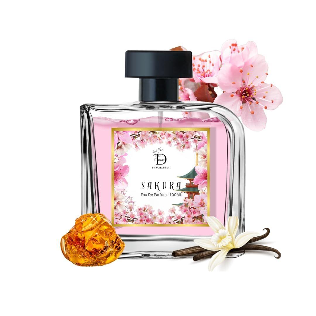 

Dionii JAPAN EDIT SAKURA Womens Eau De Parfum Perfume | Long Lasting | Around the World Collection | 100ML