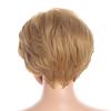 Ladies Layered Wig With Bangs Short Blonde Wigs for Women Synthetic Hair Daily Cosplay Party Wig Heat Resistant Fibre Wig