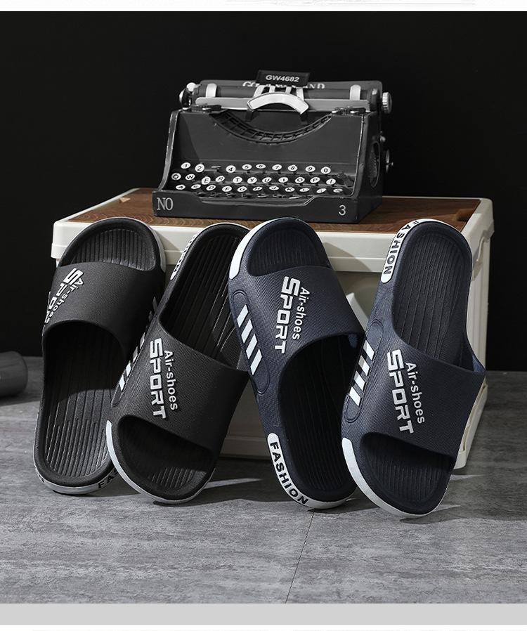 Men's Non-Slip Summer Slippers for Home and Outdoor Use – Comfortable Bathroom and Beach Flip-Flops for Couples.