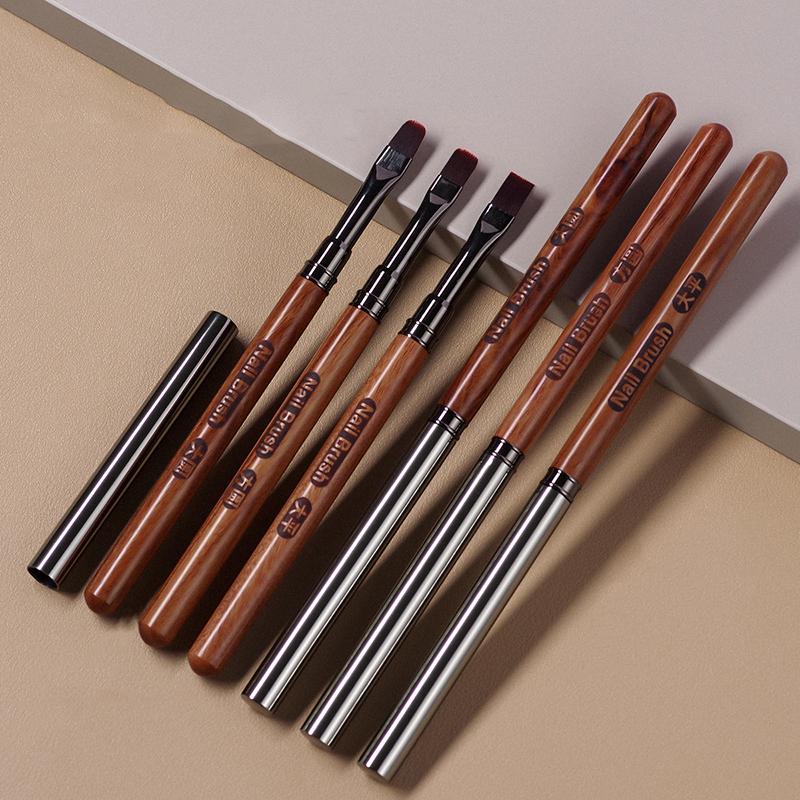 Dual End Nail Glue Phototherapy Pen Uv Gel Brush Acrylic Nail Art Painting Pen Liner Brush Extension Gel Manicure Brushes Tool