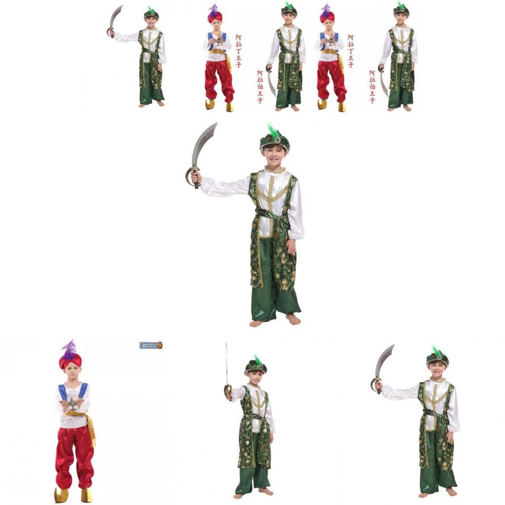 Luxusní kostým prince Aladina pro chlapce Ideální na Halloween a jevištní vystoupení