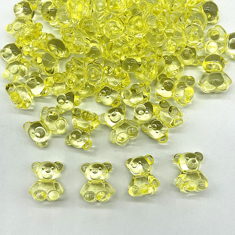 10pcs/lot Crystal Acrylic Bear Pendant Charms for Necklace Bracelet Earrings Jewelry Making Diy Findings Bears Christmas Making