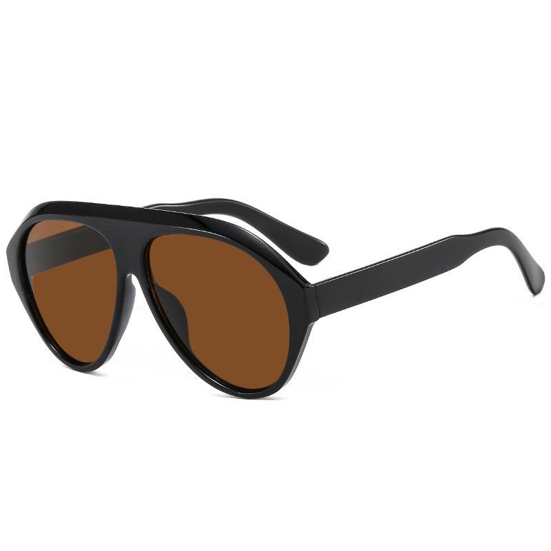 SO&EI Retro Oversized Pilot Sunglasses Women Fashion Gradient Shades UV400 Men Trending Sun Glasses