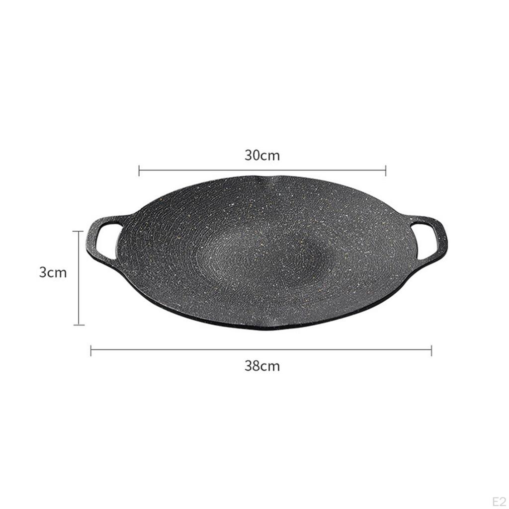 Korean , Frying Pan, Steak, Meat, Grill Plate, Plate for Picnics, Roasting, Roasting